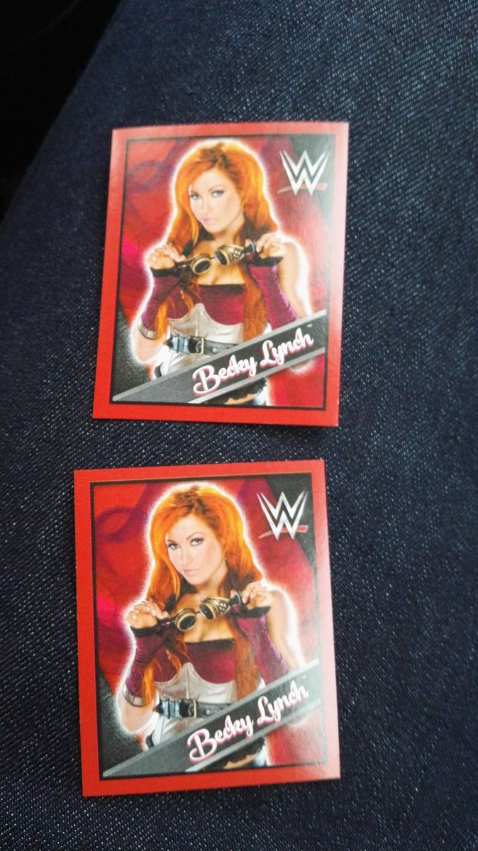 HawkeBITW's tweet photo. Found two cards of my girl @BeckyLynchWWE . Simply perfect! #lasskicker #bexgeneration #straightfire https://t.co/zf3LXRHu3h