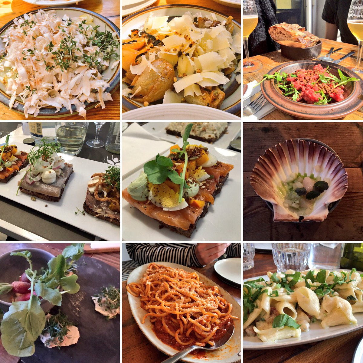LoveFoodLondon's tweet photo. A snap shot of all the delicious-ness eaten over our weekend in #Copenhagen #manfreds #host #mirabelle #aamanns 😍 https://t.co/3tymNJKCr1
