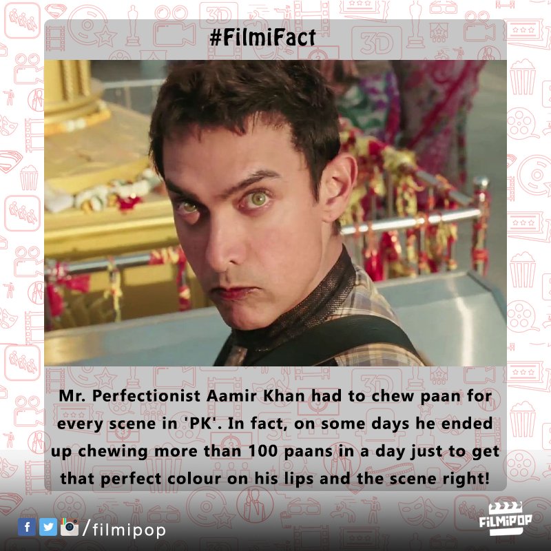 Filmipop's tweet photo. 100 paans in a day? !! 😳😳
#FilmiFact #DidYouKnow #Bollywood #PK https://t.co/BWTlKeqooI