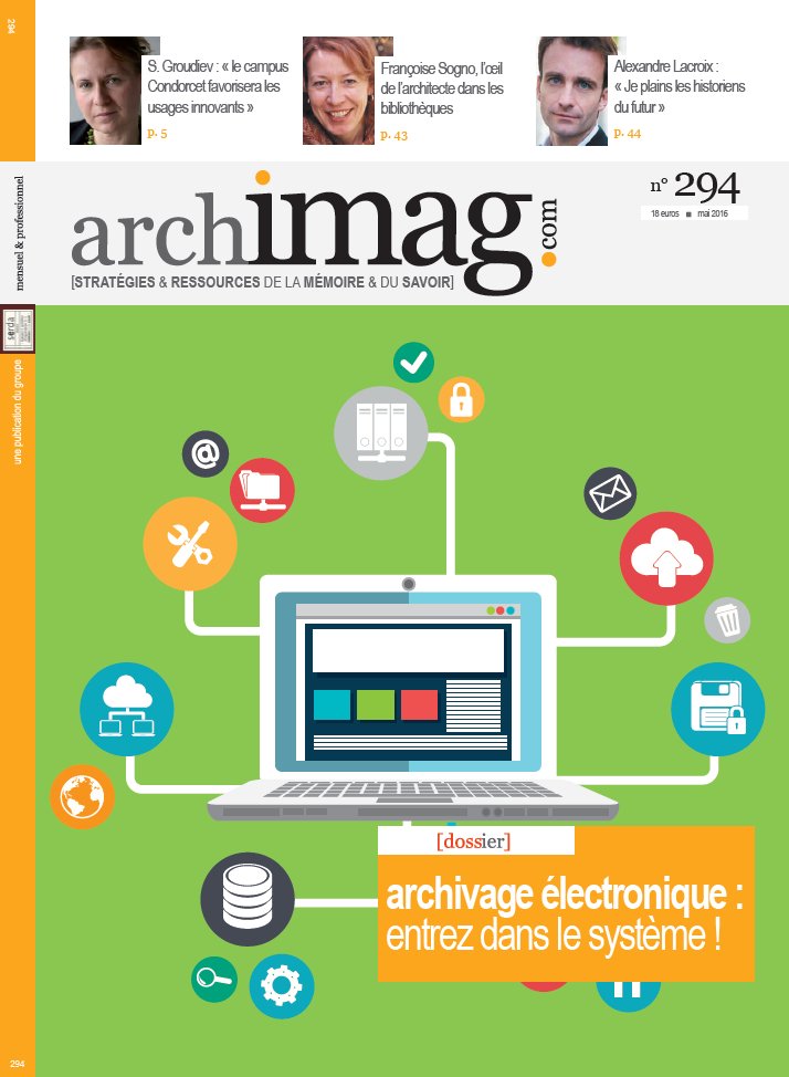 ArchimagRedac's tweet image. L&apos;Archimag de mai est disponible ! Dossier spécial archivage électronique &amp;gt; bit.ly/1X87bo0 #numerique #data