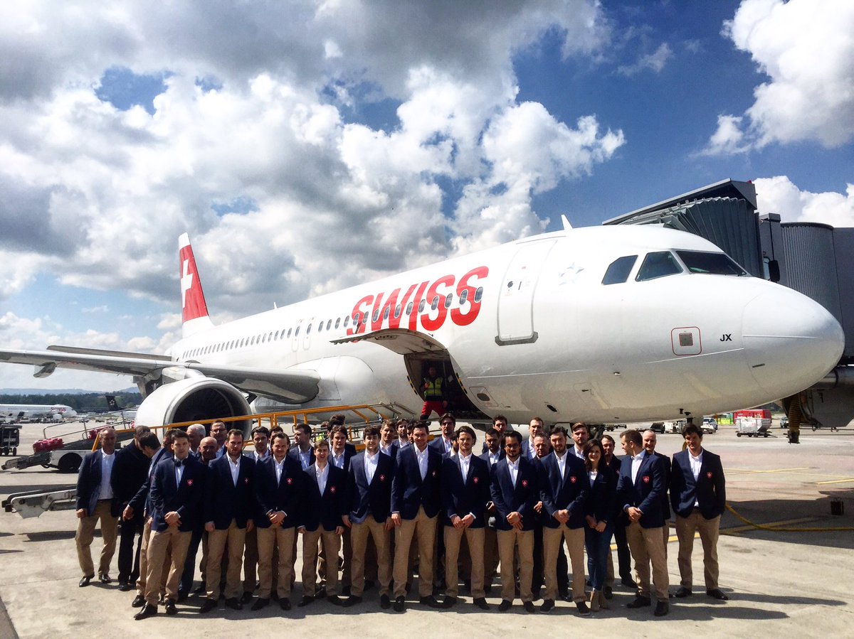 Bye bye, <a href="/SwissIceHockey/">Swiss Ice Hockey</a> Team. We are waving goodbye, wish them all the best and keep our fingers crossed.
