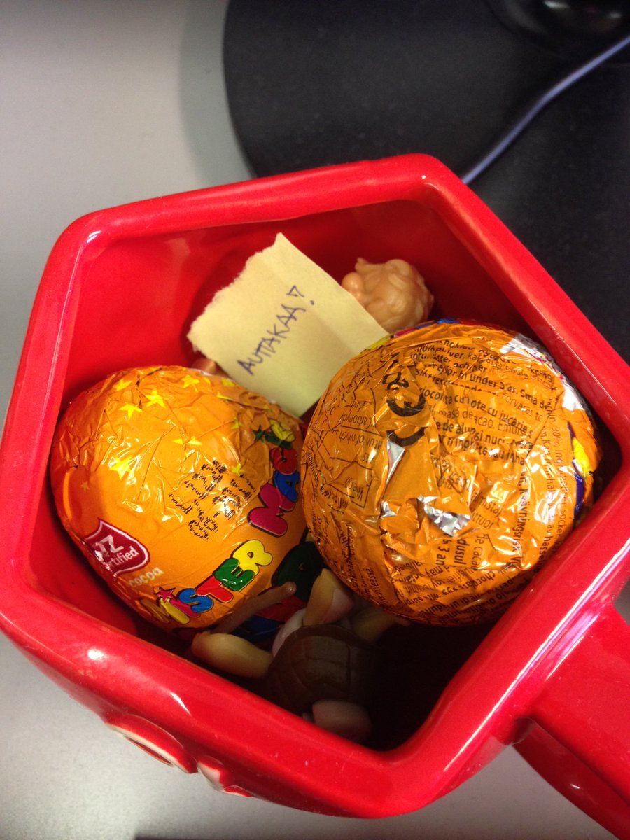 wearebind's tweet image. At times, the madness takes over in our office and something like this waits for me (note reads 'Help me!') #gamedev