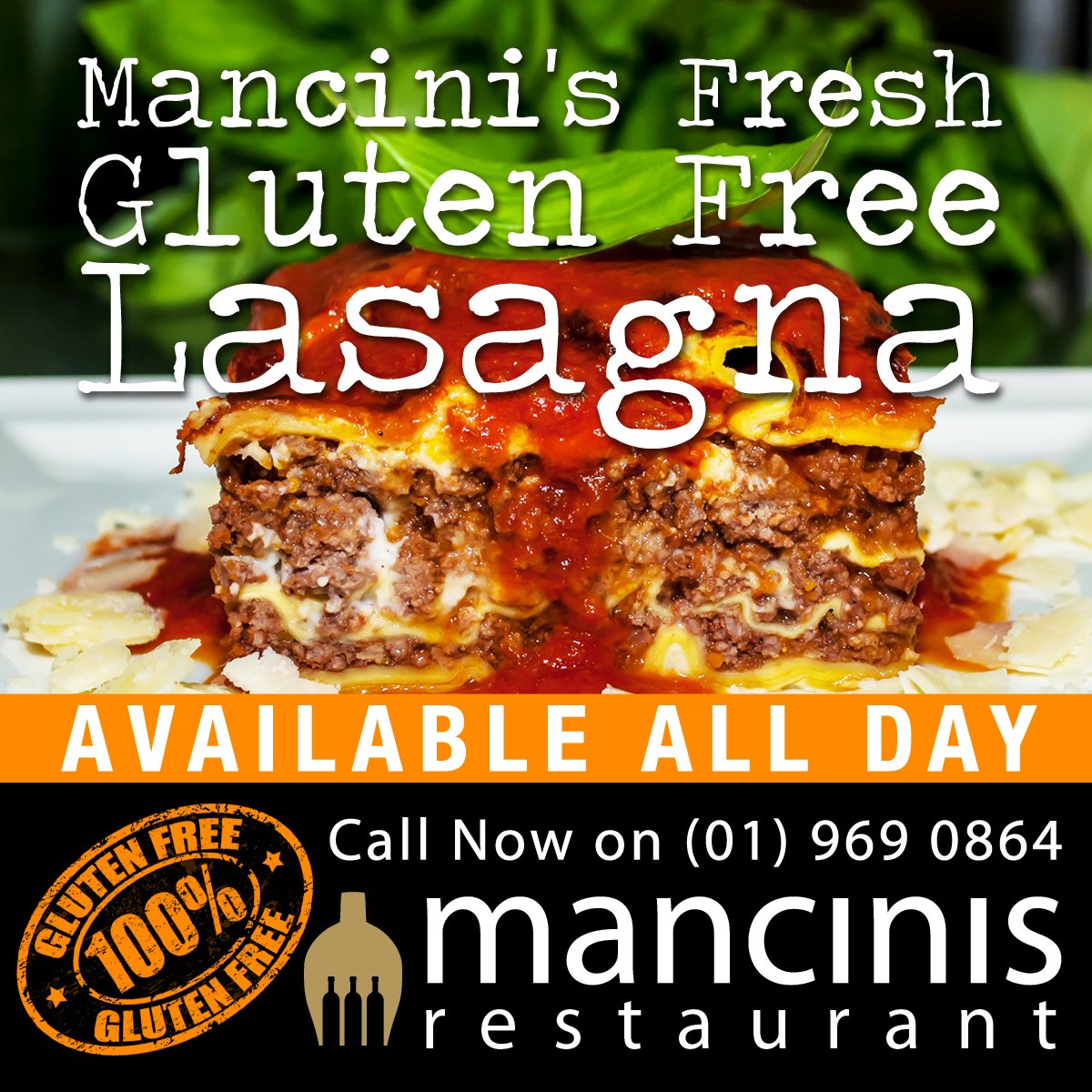 MancinisAsh's tweet photo. Gluton Intolerant?  We're delighted to now offer our fresh gluton free lasagne. Tag a coeliac! #glutonfree #coeliac https://t.co/A8UGY2GdzQ