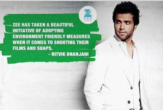 AshVikLand's tweet photo. Rithvik Dhanjani in support of #ZeeIsGreen initiative https://t.co/hL92BBJtBL