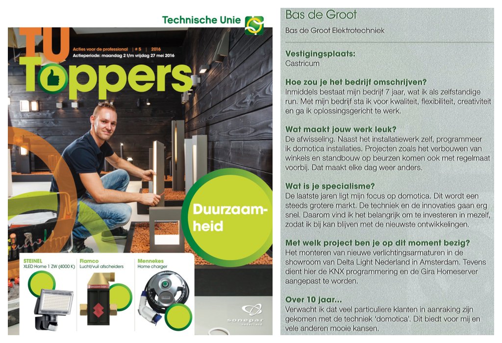 Daar is die dan! Op de cover van de TU-Toppers <a href="/technische_unie/">Technische Unie</a> Foto is gemaakt bij <a href="/DeltaLight_NL/">Delta Light NL</a> #cover #magazine
