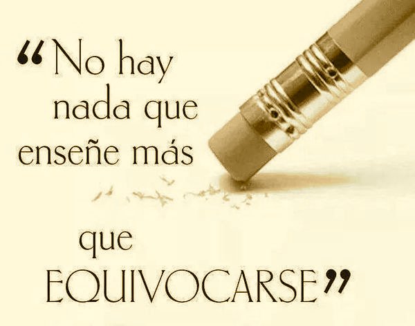 Nadie es perfecto, nadie tiene la verdad absoluta...NO te castigues por cada error... Pasa un excelente día