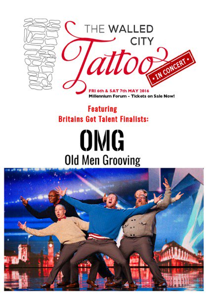 MillenniumForum's tweet photo. Wow what a fantastic line up for .@2016Tattoo this weekend in .@MillenniumForum  https://t.co/yT0Pf5tbG0 https://t.co/M8cPDX61c7