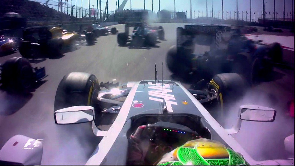 F1's tweet photo. On board in Sochi with Gutierrez, Alonso, Palmer, Haryanto &amp; Ricciardo. It's messy >> https://t.co/pxLomTWYJ3 #F1 https://t.co/jC6QiU6Z9v