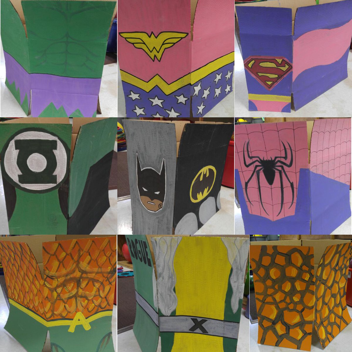 coachsanchez16's tweet photo. Getting ready for field day 2016! #fieldday #peteacher #superherotheme #relayrace #paintedboxes #lovewhatyoudo https://t.co/yd96WeGHe1