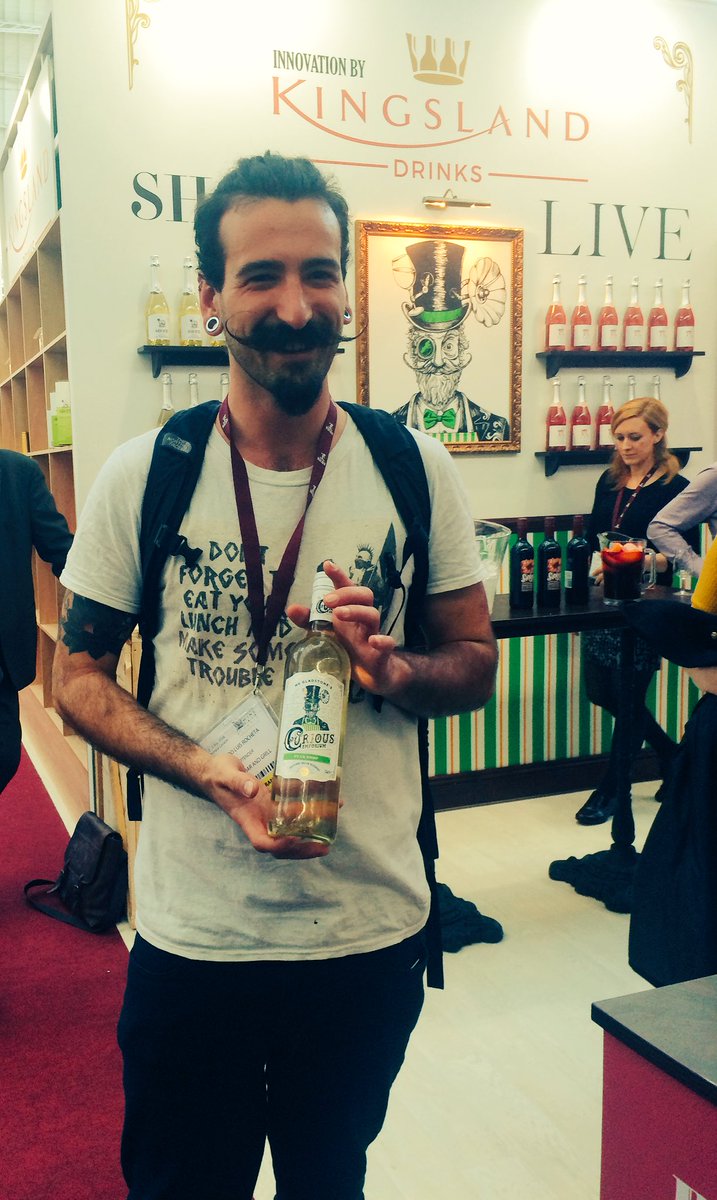 curious_drinks's tweet photo. We have found Mr Gladstone @londonwinefair !! https://t.co/eXNEM9d0Ob