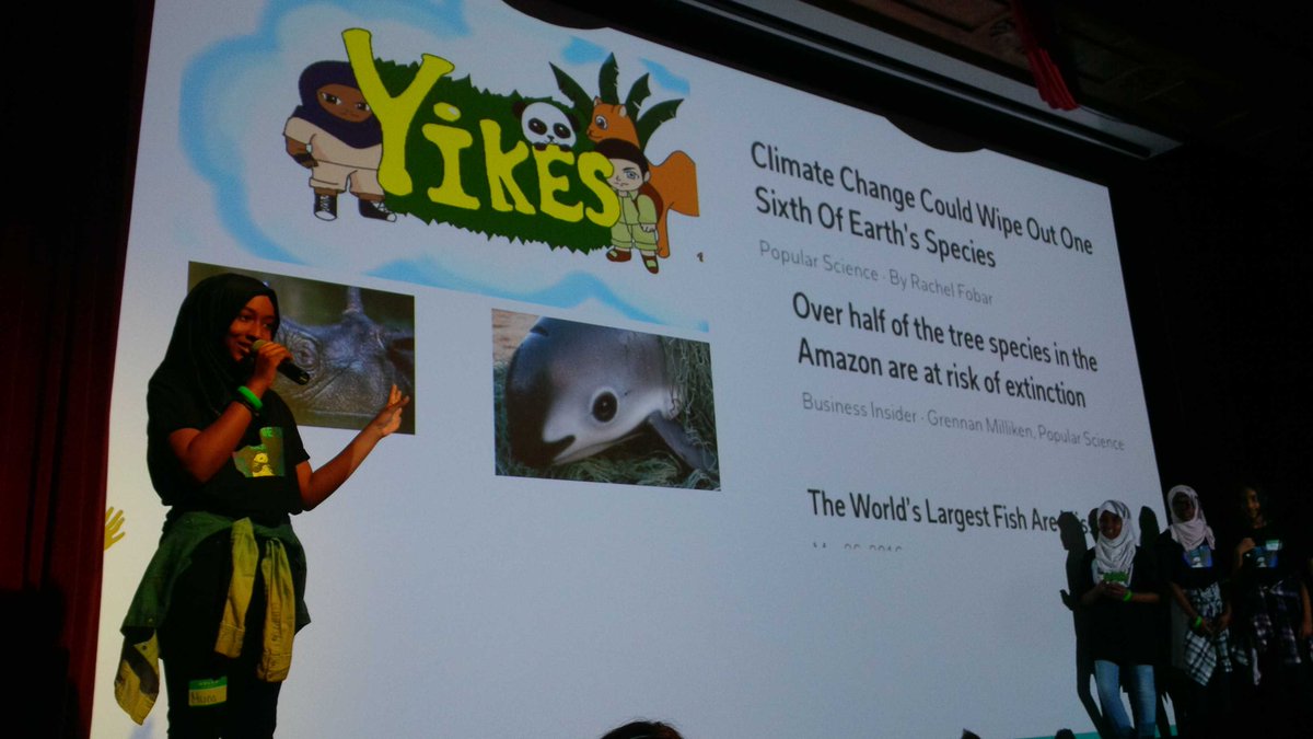 tdsb_helen's tweet image. Elmbanks Ss create Yikes app -brings attention to Climate Change! #msicedapphack @VickyBranco