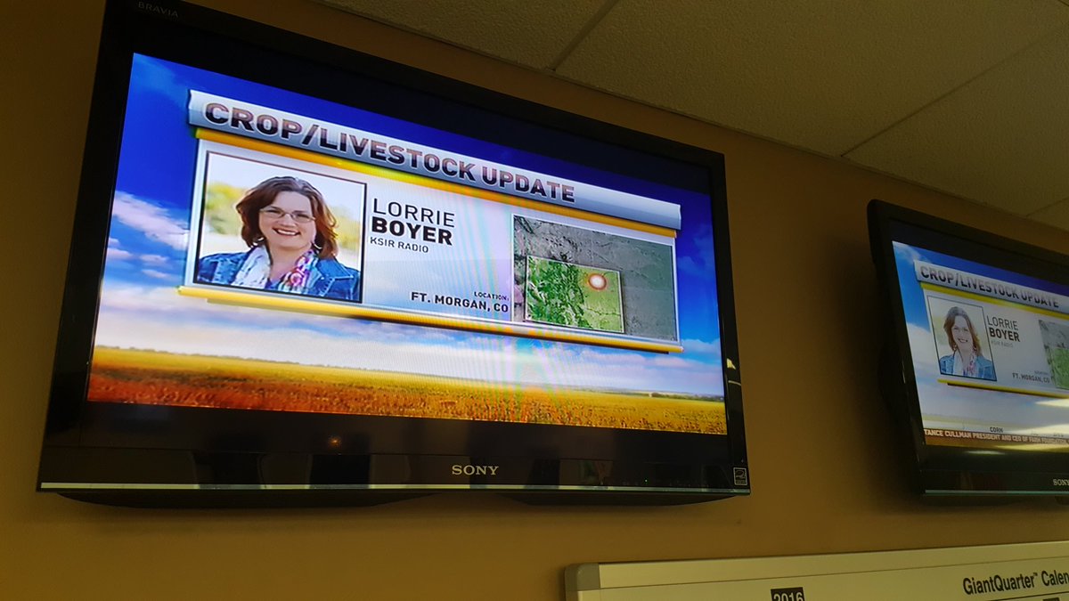 JanetAdkison's tweet photo. Lovely Lorrie joined us with the latest AG details from Co!  @LorrieBoyer2 @1010KSIR @OfficialRFDTV @RURALRADIO147 https://t.co/gQnfJXj1ui