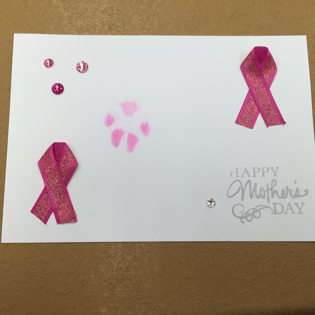 jbk9cia's tweet photo. Our personal touch for Mother's Day in DeKalb IL 1805 there puppies paw print on a post card ❤️ https://t.co/EEwJZyR291