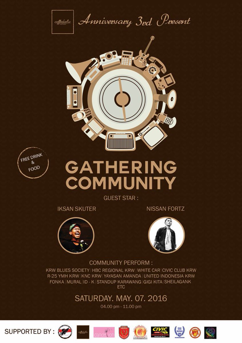 Be there!! Buat kalian yg mau share kegiatan komunitasnya. Atau mau promo komunitasnya.