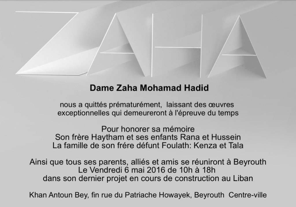 HusseinHadid's tweet photo. Remembering Zaha https://t.co/xe6NJSfUTx