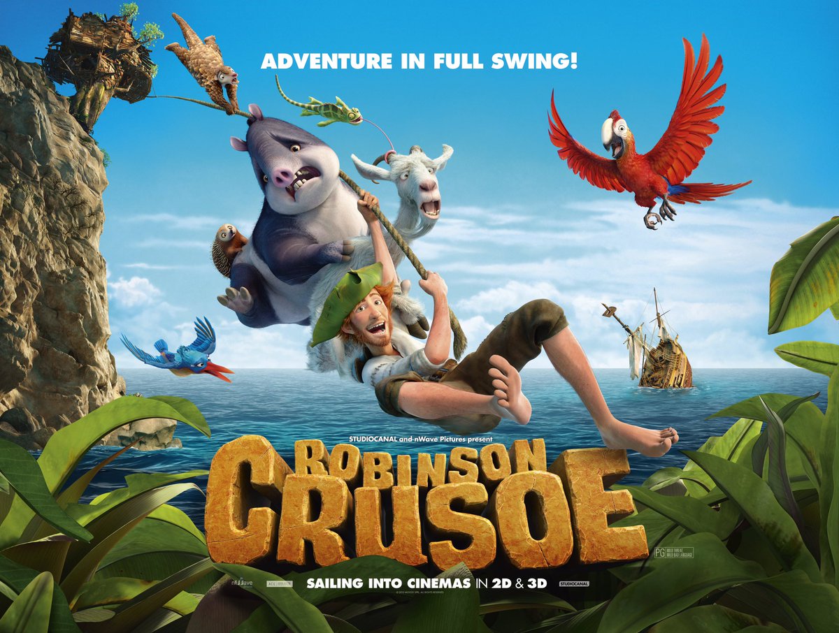 AbbeyfordLeisur's tweet image. Delighted to partner @StudioCanaluk and #RobinsonCrusoe the new animated movie in eye-popping 3D, don't miss it!