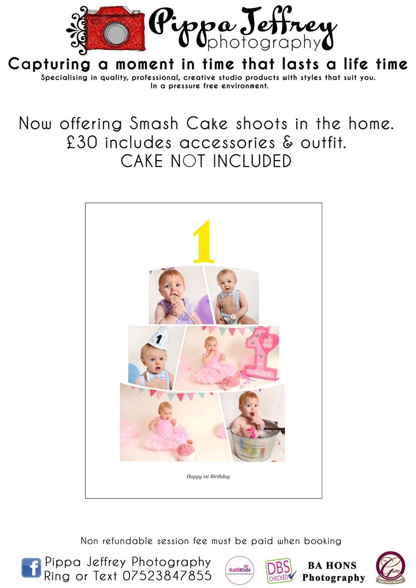 PippaPhoto's tweet image. Don’t forget to get your little ones Smash Cake Session booked in! Starting to get busy 😊