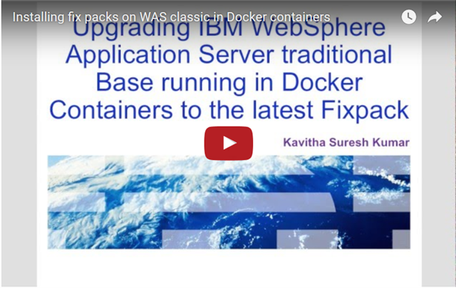 kavi2002suresh's tweet photo. Upgrading WAS traditional #Docker containers - #WASdev https://t.co/WoKwRpsN4U https://t.co/lCFFI3WiGX
