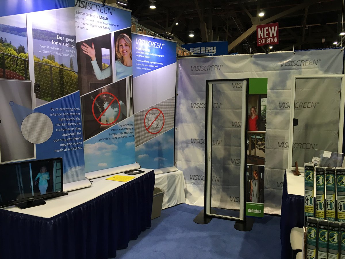 visiscreendoors's tweet photo. Kicking off #screendoorawarenessmonth @NHS_Showtoday. Visit us@visiscreendoors booth#4438 #startseeingstuff #NHSShow https://t.co/skNhIOML09