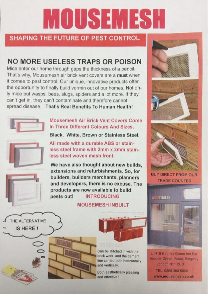 mousemesh's tweet photo. Is your home protected? #mousemesh #home #house #newbuild #building #newhome #money #family #Chelsea https://t.co/NfLwdFUe4P
