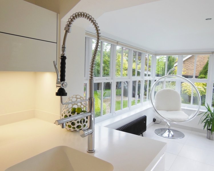 This lovely high-gloss white customer #kitchen was designed for a customer by @intotoNottm! #NottsHour