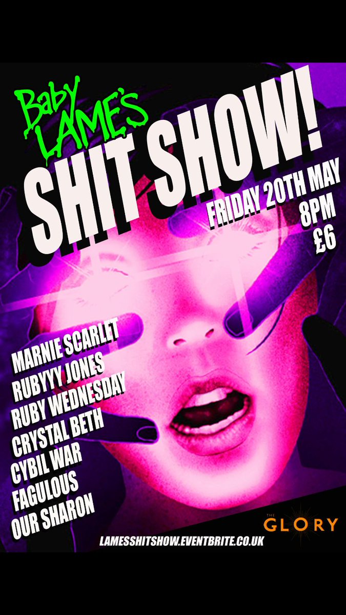 JustOurSharon's tweet photo. Catch me at my first ever attempt at trying to roll a fag live in front of an audience #shitshow @TheGloryLondon https://t.co/SmQhBdeSfI