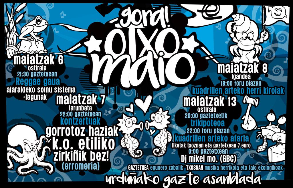 Hemen duzue aurtengo Otxomaioetarako gazte egitaraua. Gozatu! @EuskalakariAEK <a href="/FrackingEzAiara/">Fracking Ez Aiaralde</a> <a href="/AiaraldekoSound/">Aiaraldeko Sound</a>