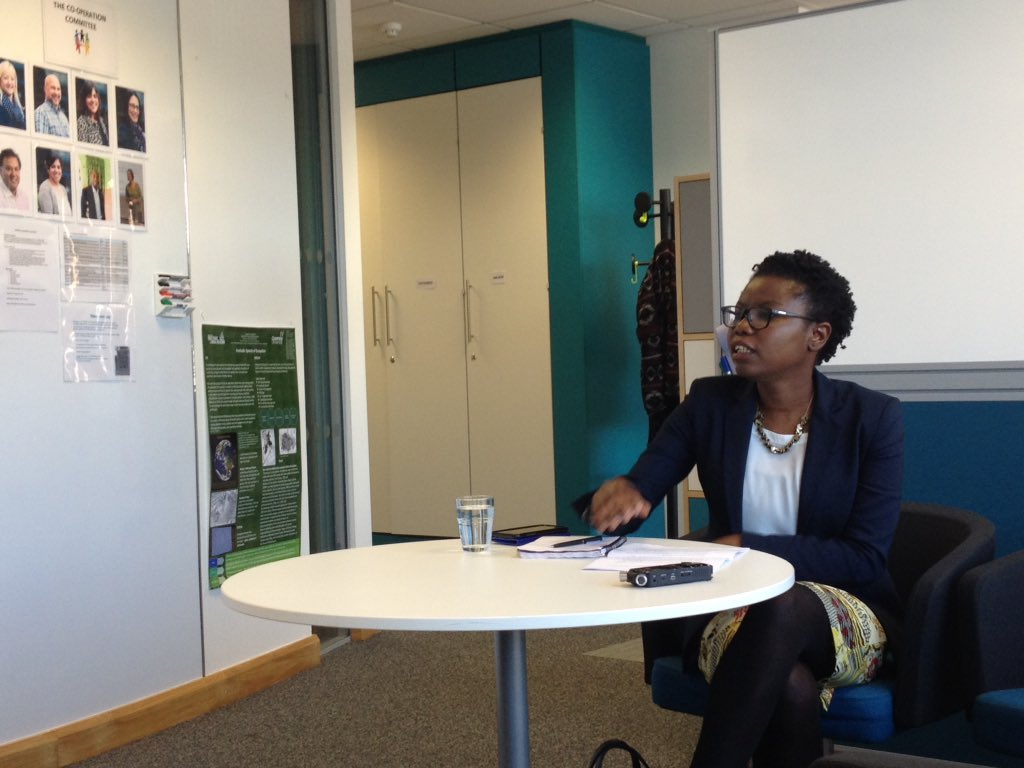 NeslihanOzar's tweet photo. Great talk from Dr Peace Medie on #localresistance to int impl of #antirape norm in #coted'lvoire @CTPSR_Coventry https://t.co/JvVP4HVsrH