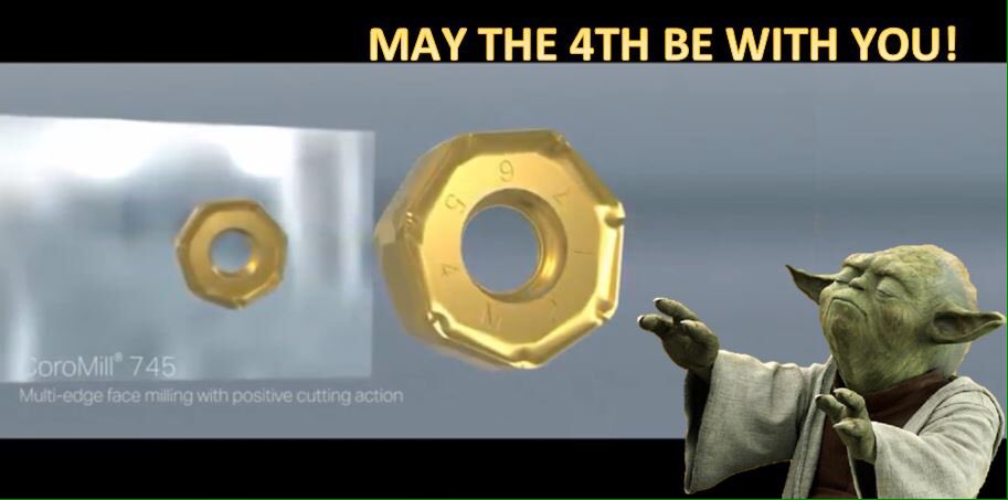 JSB1903's tweet image. #MayThe4thBeWithYou #sandvikcoromant #madeformilling #sandvikcoromant #coromill #745