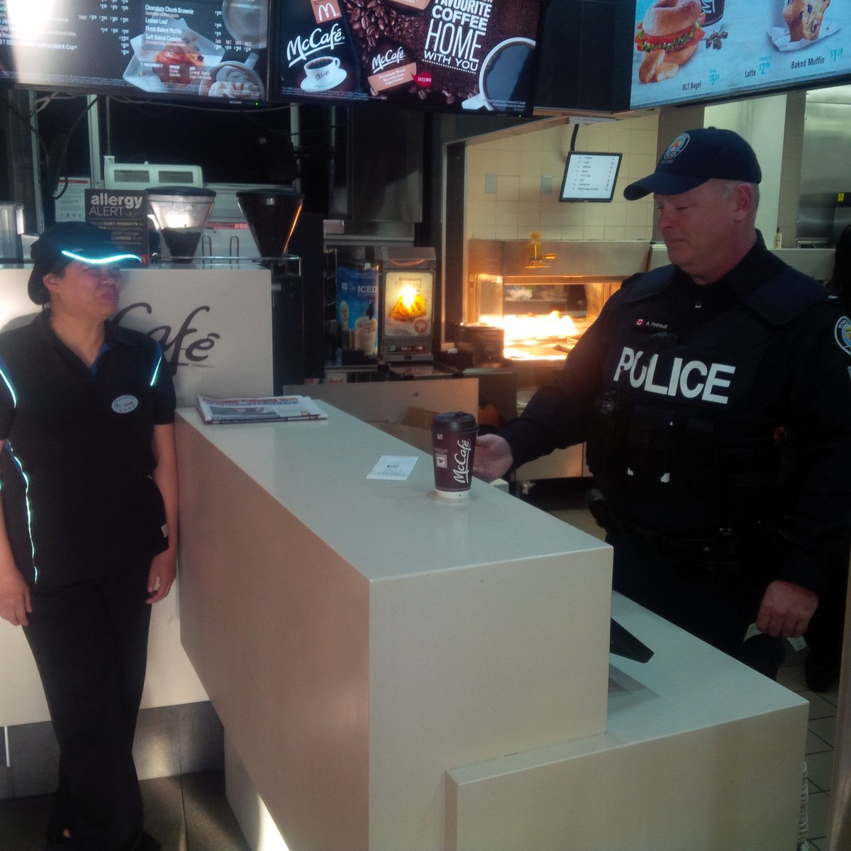 TPS8127's tweet photo. Public Order officer participating in #mchappyday come out and support the cause.McCowan  Finch @TorontoPolice https://t.co/3QDoDIcOzw