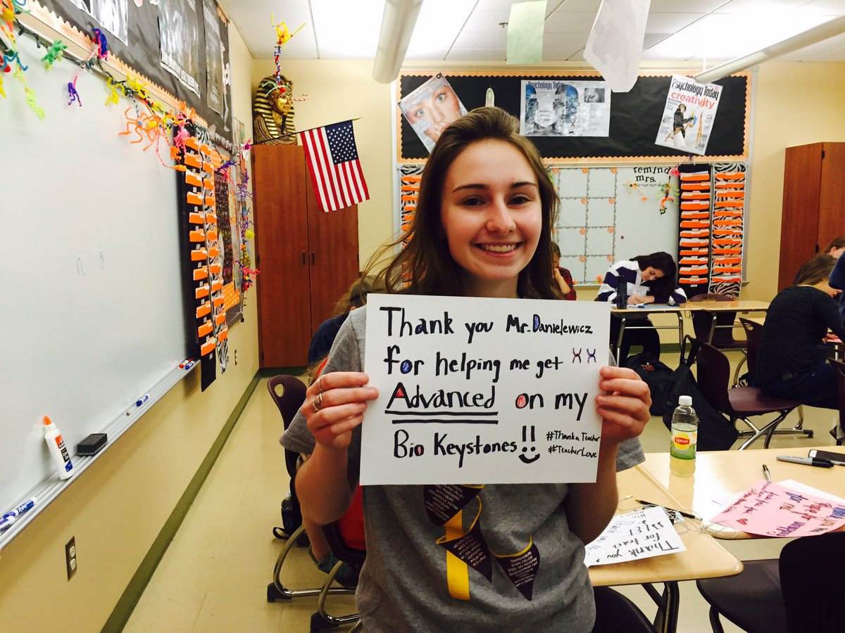 MrsHollenbach's tweet photo. Mr. Danielewicz Rocks! #TeacherLove #ThankATeacher #NBCThanksTs @PalmyraSchools https://t.co/8VDSvAROKb