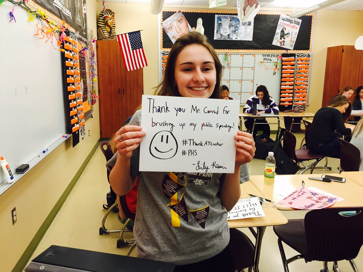 MrsHollenbach's tweet photo. Mr. Conrad is a fan fav! #TeacherLove #ThankATeacher #NBCThanksTs @PalmyraSchools https://t.co/THHEeDtda6