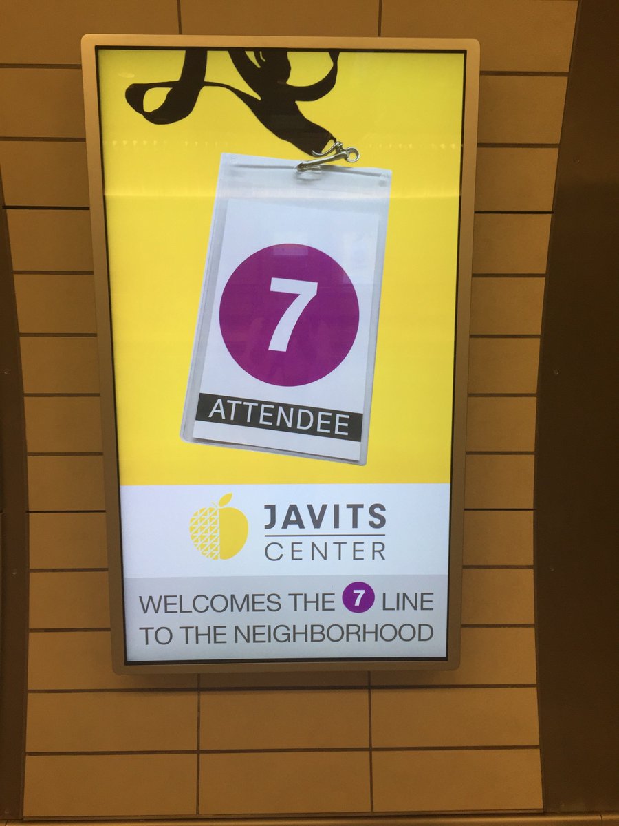 javitscenter's tweet photo. Stay dry #BJIFashionGroup &amp; #acicshow guests! Take 7 line to #HudsonYards for quick &amp; easy access to #javitscenter https://t.co/JwhuXcRvVl
