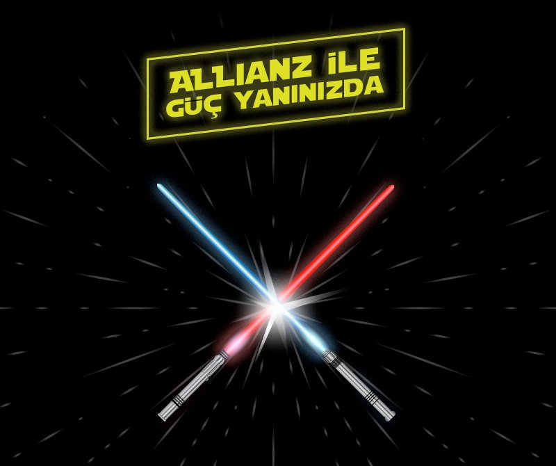 Işın kılıcı yaralarınızda Allianz, sağlık sigortaları ile yanınızda. bit.ly/Sağlık_Sigorta… #MayThe4thBeWithYou :)