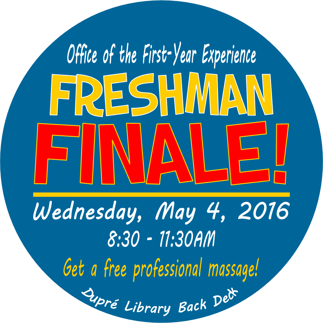ULFirstYear's tweet photo. Don't miss out on #FreshmanFinale today on the @DupreLibrary back deck! Lots of fun &amp; relaxation! #Cajunsof2019 https://t.co/YgXpUhGyh0