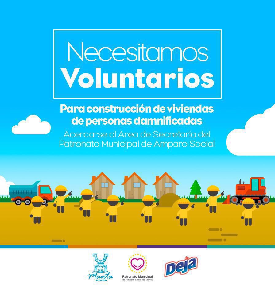 erikavelezz's tweet photo. se necesitan personas voluntarias para ayudar a construir casas para los damnificados. Con Ginger Moreira 052628835 https://t.co/otEQL1pGws