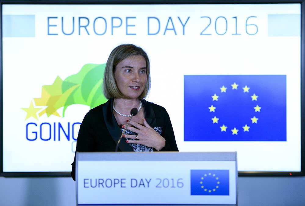 EUintheUS's tweet photo. Watch opening speech by @FedericaMog of our #DeliveringOnParis Reception ystday https://t.co/BxbFOLbeAh https://t.co/d7JKreV6Um