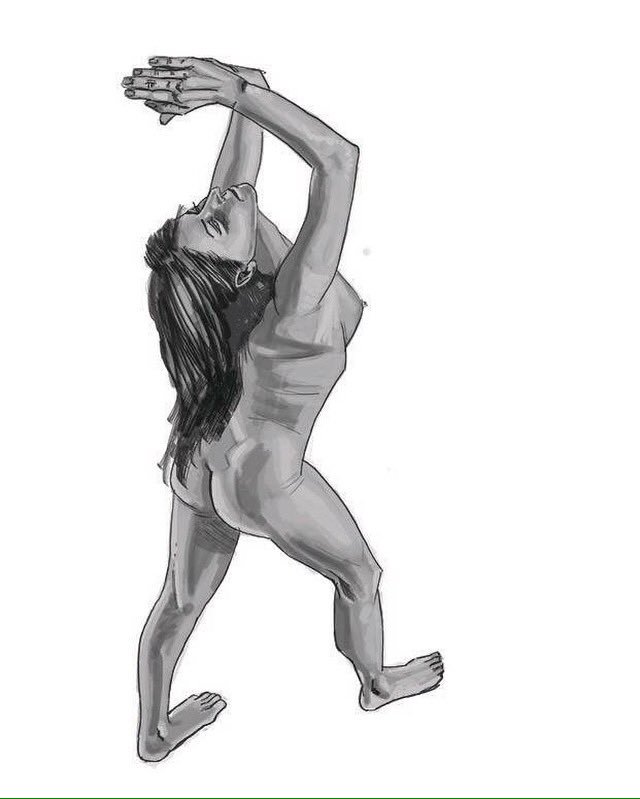 liamkelleherart's tweet image. Practice value study. Trying to challenge myself with tricky angles/poses #ValuesStudy #FigureDrawing #DigitalArt