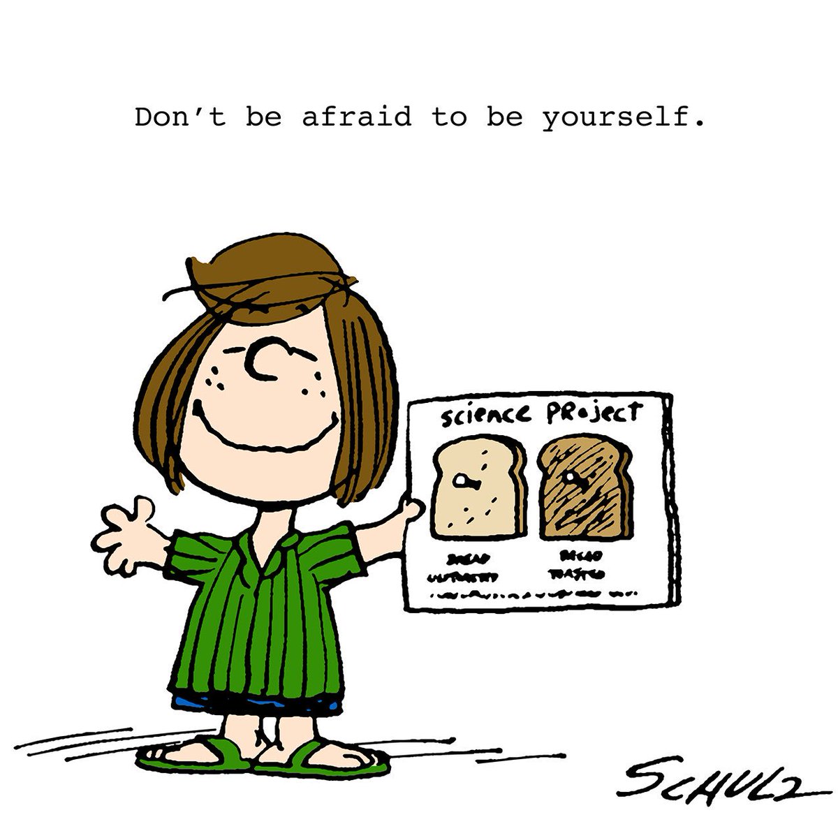Snoopy's tweet photo. Don't be afraid to be yourself! https://t.co/XEtSZ35Zhx