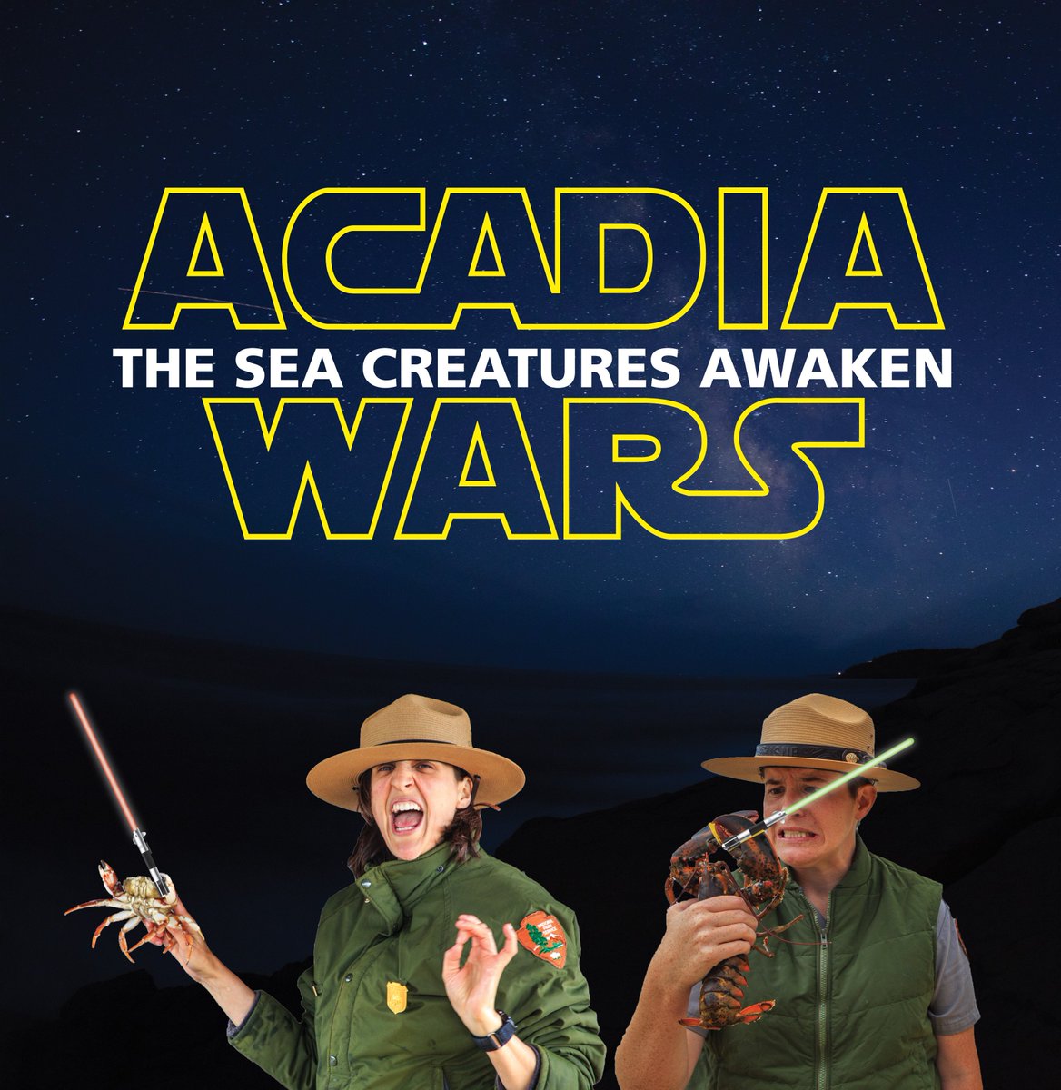AcadiaNPS's tweet photo. Adventure. Excitement. A Park Ranger craves these things.- Ranger Yoda #MaytheFourthBeWithYou #wanderlustwednesday https://t.co/RhjkJJEtPj