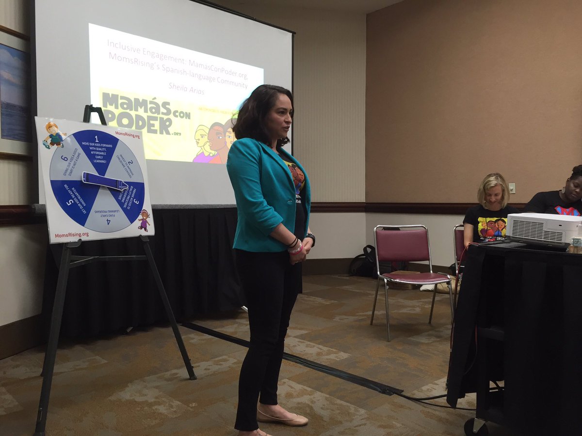 MomsRising's tweet photo. Super @MamasConPoder mom Shelia talks abt culturally responsive local advocacy strategies! #smartstart2016 https://t.co/49FxNNKouL