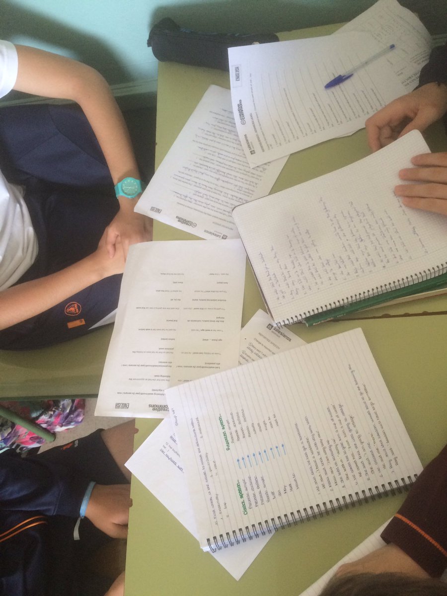 ClaseInvertida's tweet photo. Tutorías entre iguales para repasar el Past Perfect desde el Reported Speech en 3º ESO.

#cooperativo https://t.co/NgEwON2tqz