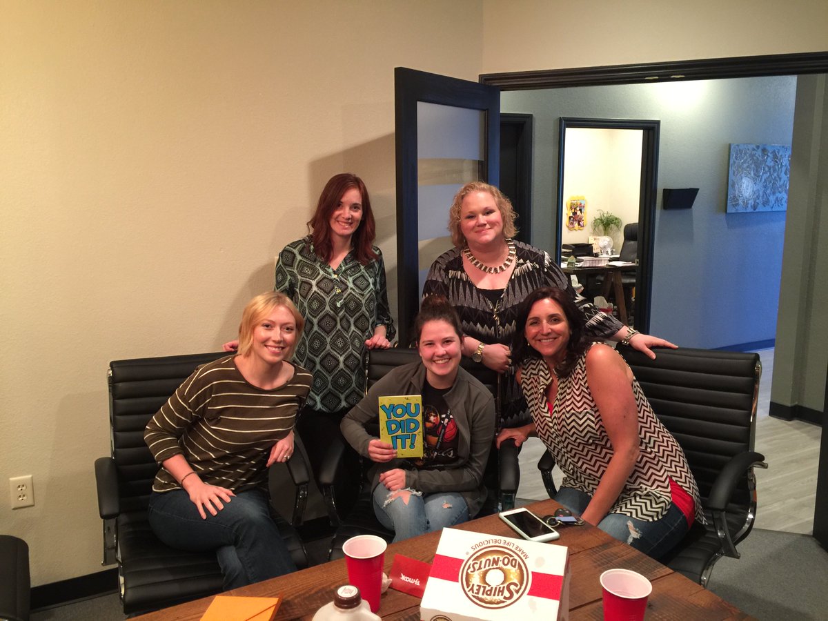 visionamp's tweet image. Today we celebrated our intern Ashlyn’s last day.  Thank you Mountain Home Public Schools!  #BomberPride