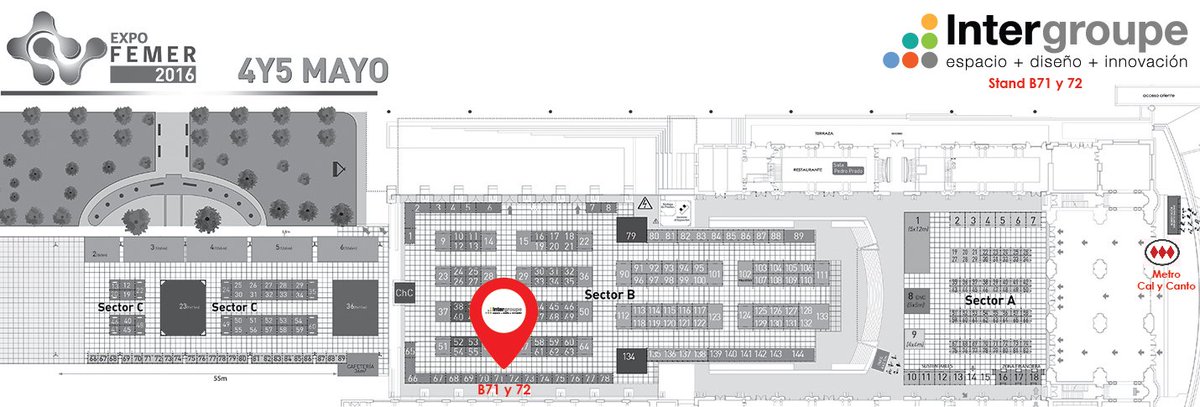 INTERGROUPE_SA's tweet photo. Estamos presentes en #EXPOFEMER. Encuéntranos  y visita  nuestro stand, estamos en el B71 y B72, sector B. https://t.co/vUfB5XlU94