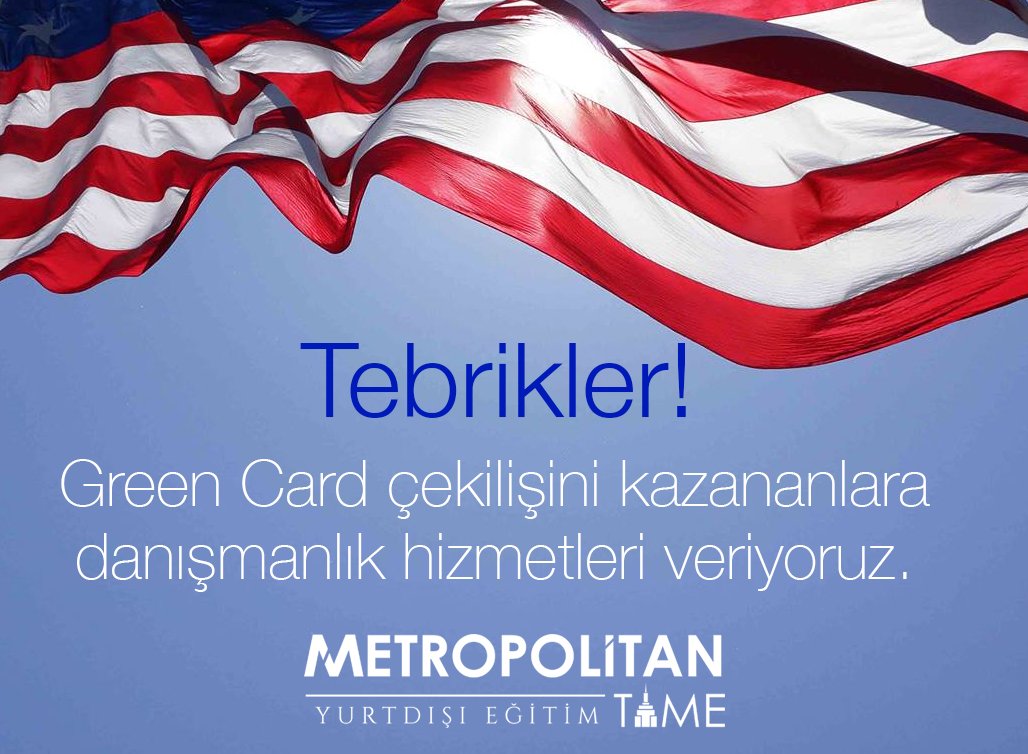 #Tebrikler! Metropolitan Time olarak #GreenCard çekilişini kazananlara danışmanlık hizmetleri veriyoruz. #Amerika