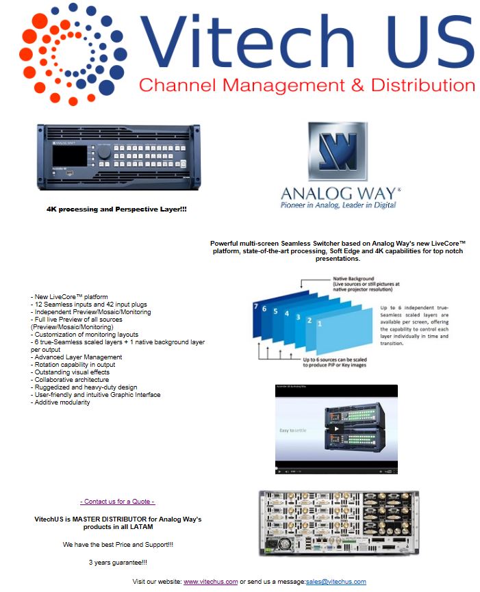 VitechUs's tweet photo. Ascender48 -  "The Best" AV Premium Switcher https://t.co/5OEvDenFl3