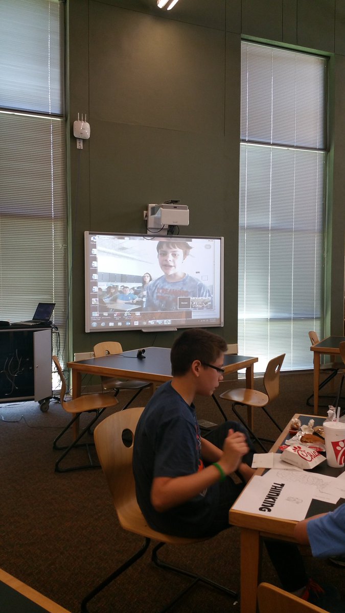 Tech Tuesday meets Mystery Hangouts!! <a href="/LopezMSLibrary/">LopezMSLibrary</a> <a href="/LopezLead/">Lopez Panthers LEAD</a> #neisditech