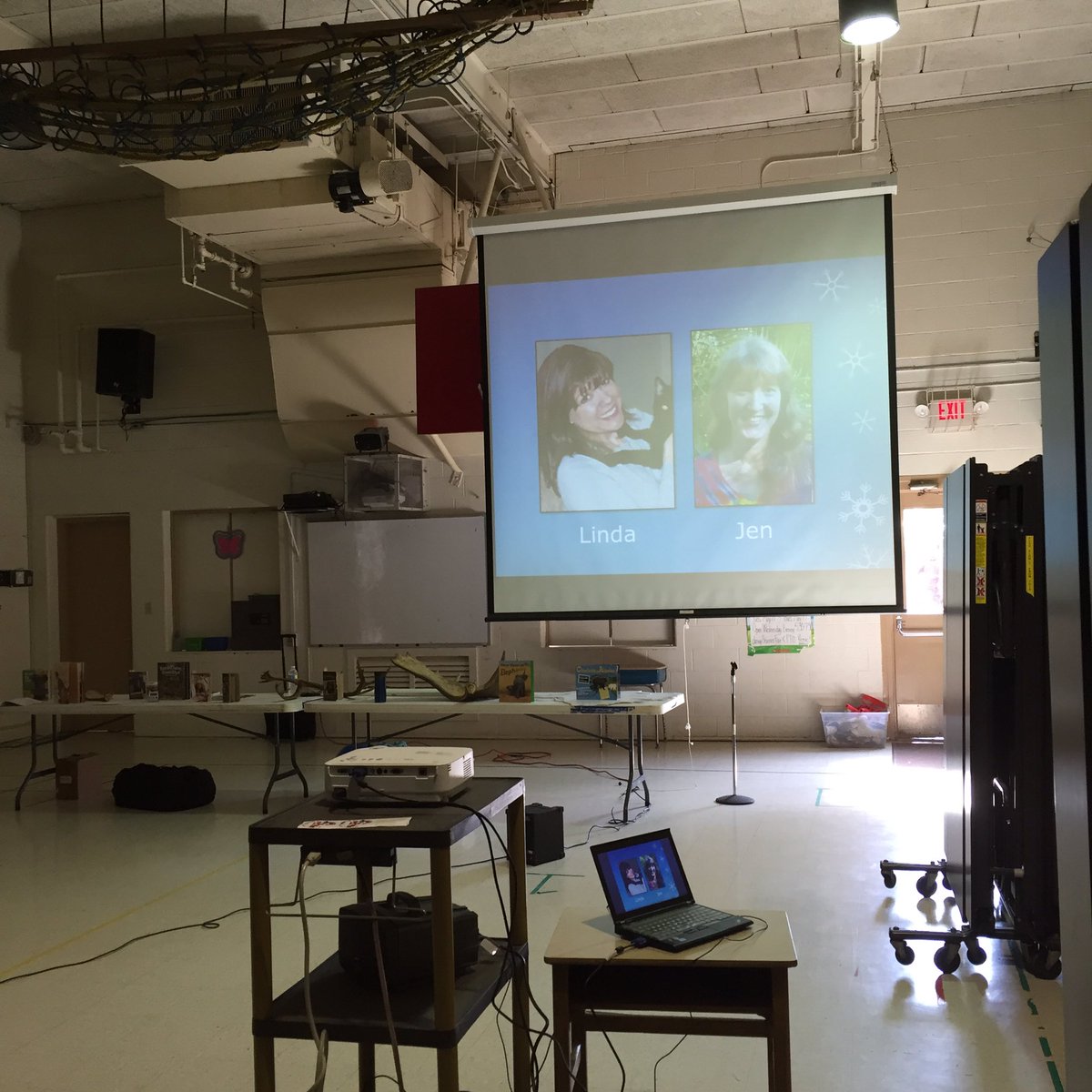 KellyAnnMoran's tweet photo. Authors Linda Stanek and Jen Funk Weber are here at Maple today! #exploringAlaska https://t.co/WVfU0Rttjw
