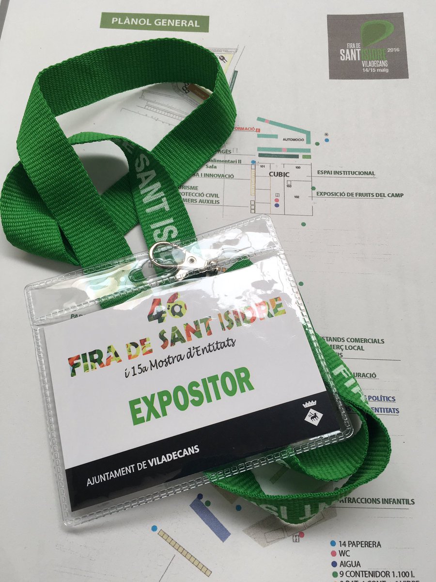 Este año estaremos presentes en la 46#FiraViladecans #FiraSantIsidre Estaremos en un lateral del Cubic. Os esperamos