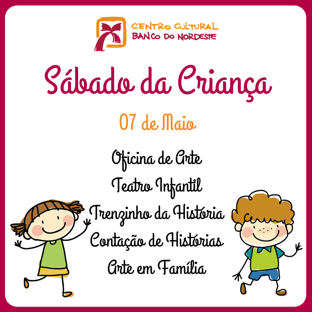 CCBNB's tweet photo. O #SábadoDaCriança no #CCBNB está imperdível, neste dia 7 de maio. Muita diversão para seu pequeno! https://t.co/yGs43uVEUL